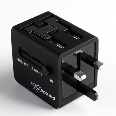 Porodo Blue Dual USB Universal Charger - Black